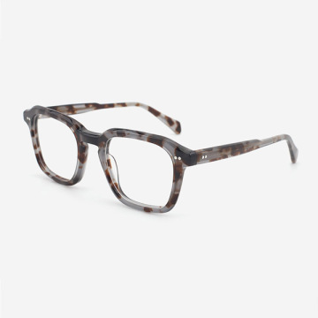 Classic Square Acetate Men's Optical Frames 24A3046