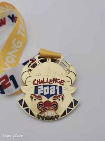 Bespoke Award Race Gold Metal Sports Medal