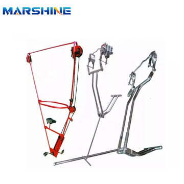 Overhead Line Cart for Single Conductor Inspection Trolley