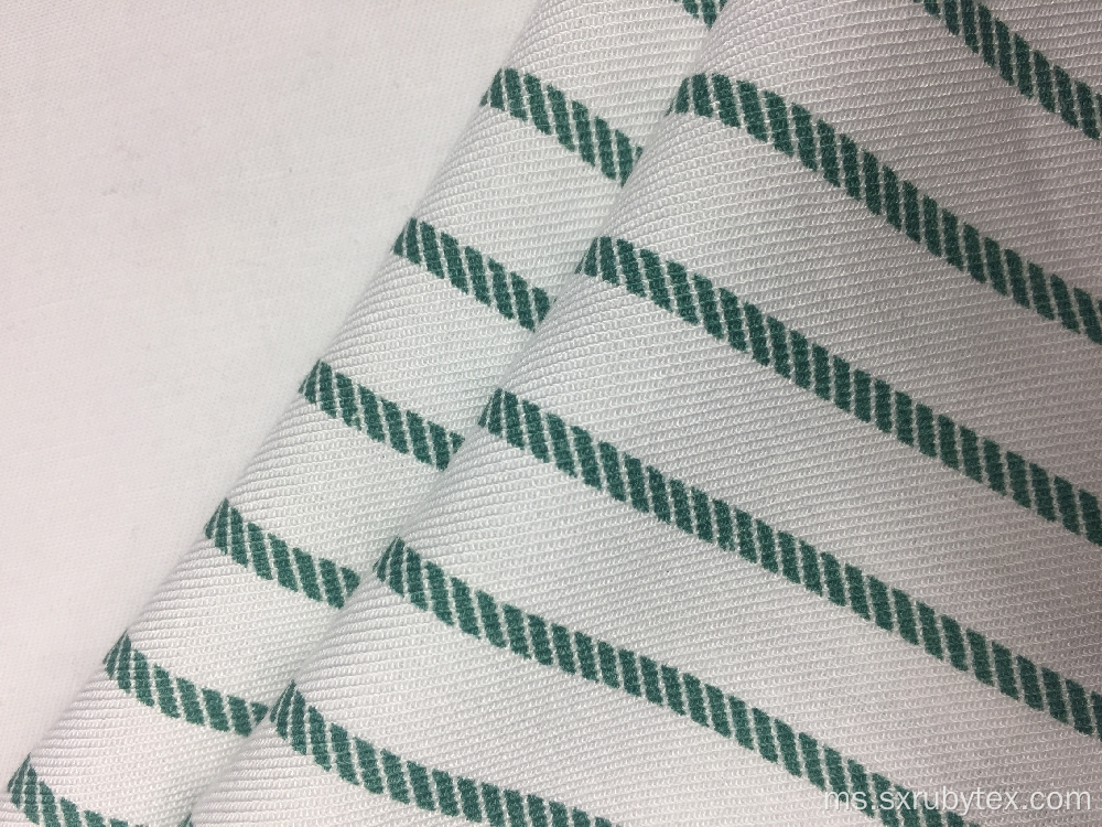 32s Rayon Twill Stripe Print Fabric