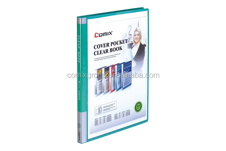 Comix stationery wholesale recycled material A5 20 pockets & 40 pockets Display book