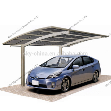 Aluminum frame car garage polycarbonate roofing