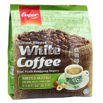 Good barrier charcoal roasted white coffee bag package