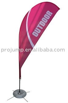 2011 Portable promotional tear drop banner