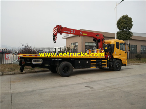 Dongfeng 10ton Tow lori wreckers na cranes