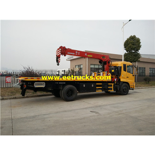 Dongfeng 10ton Tow Truck Wreckers con grúas