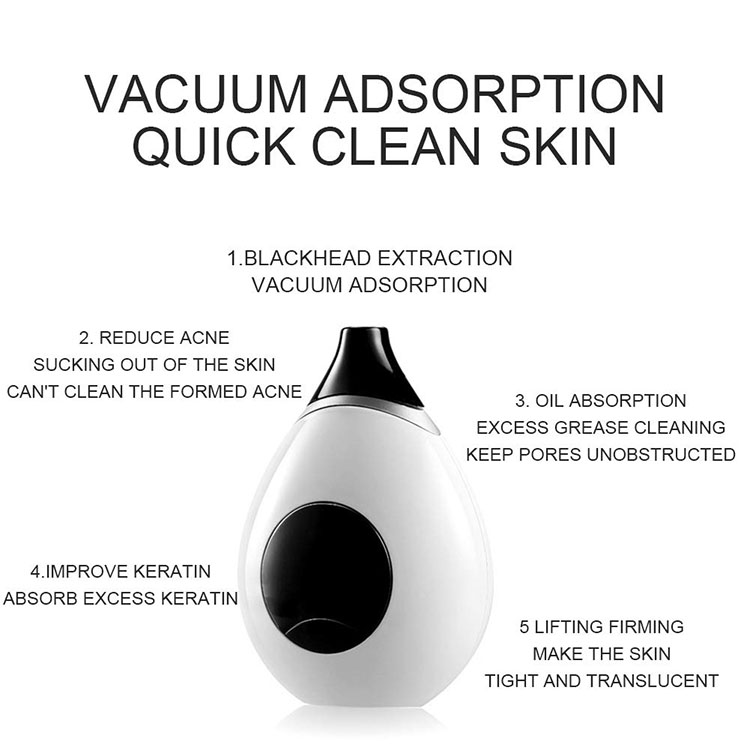 electric skin ice cool skin massager tool pore vacuum blackhead cleaner face lifting blackhead removing home SPA