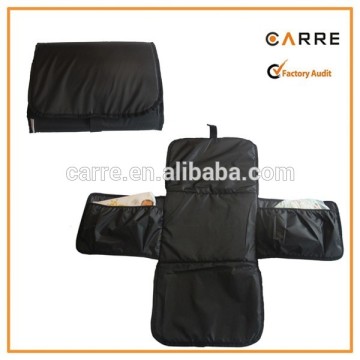 black travel portable folding baby change mat
