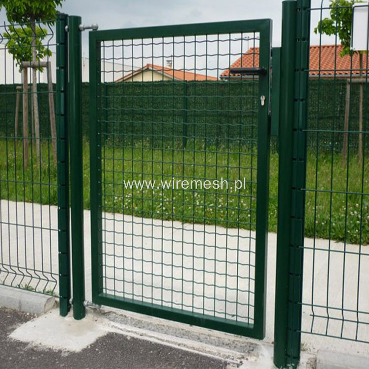 PVC Coated Galvanized Welded Single Gate Fence Gate