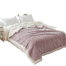 Soft Ultra Double Layer Plush Minky Faux Fur Fluffy Throw Blankets