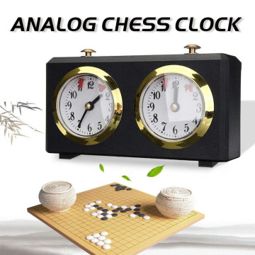 Analog Chess Clock Professional Mechanical Chinese International Chess Clocks Portable Board Garde Count Up Down Clocks Watch