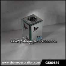 Tall Fashion White Glss Candlestick