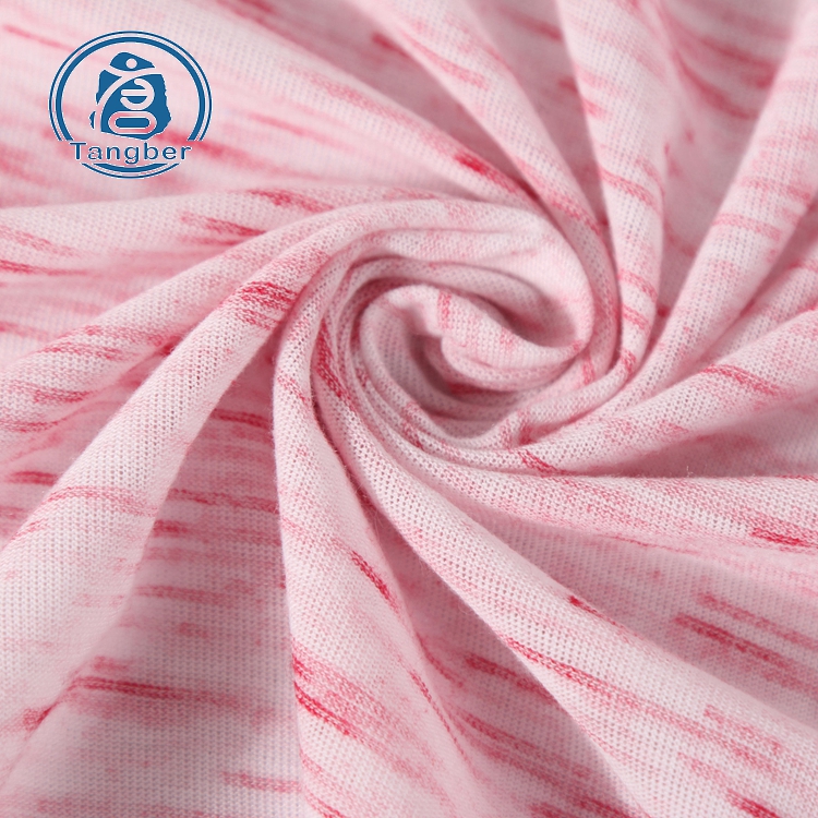 Fancy design china factory satin yarn polyester rayon hacci jersey fabric for dress