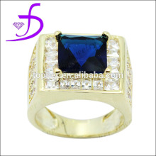 Wholesale 925 silver 14k yellow gold men ring