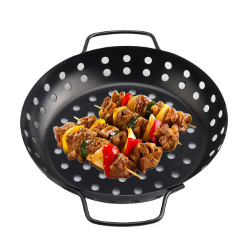 4-Piece Grilling Basket Set with BBQ Tong