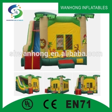 Exploration jungle slide bouncer inflatable combo/inflatable bouncer
