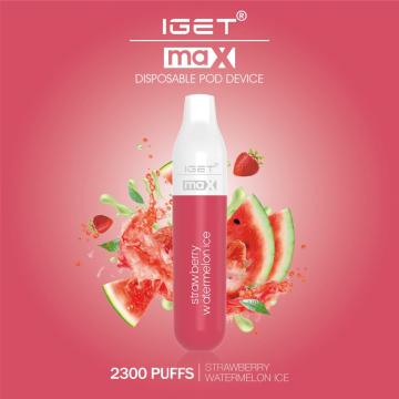 Новый одноразовый вейп iget Max 2300 puffs