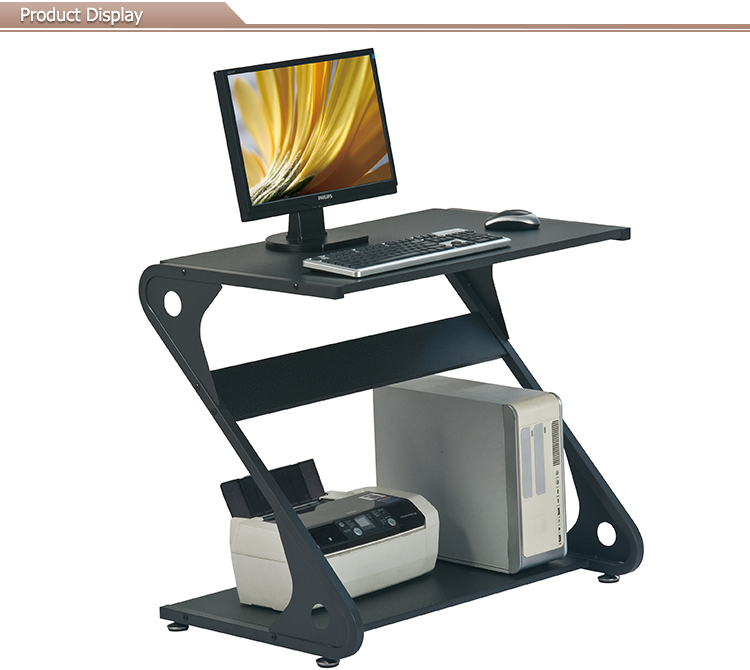 Zshaped Compact Computer Table Made Of Mdf, High Quality Zshaped