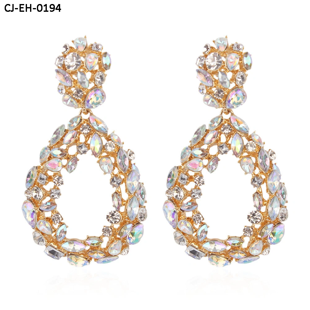 Cheapest Product Diamond - Encrusted Alloy Drop Earrings