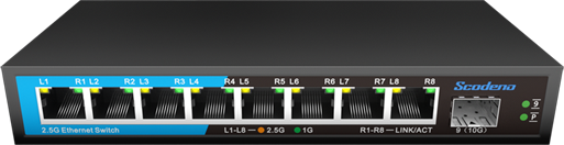 S200-9XH-X 2.5G unmanaged switch