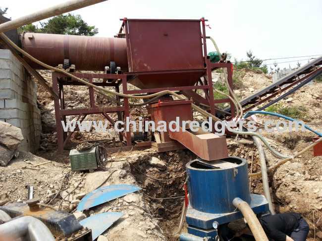 Gravity separator gold recovery machine