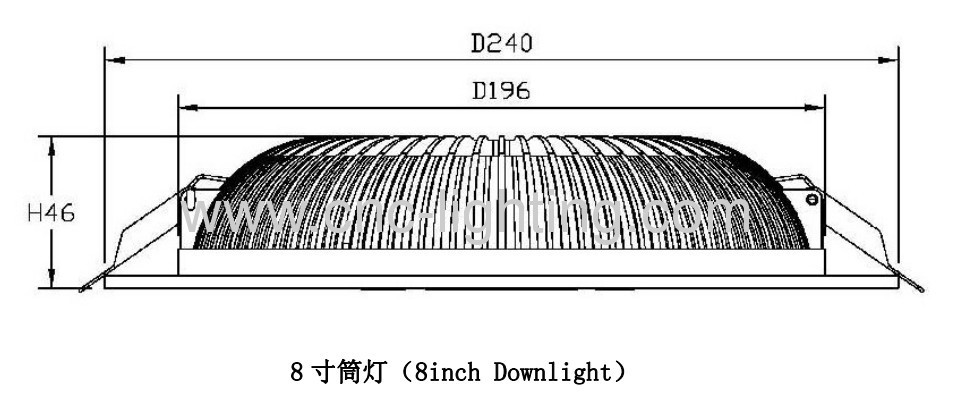 5-24W Recessed LED Downlight over 80Ra