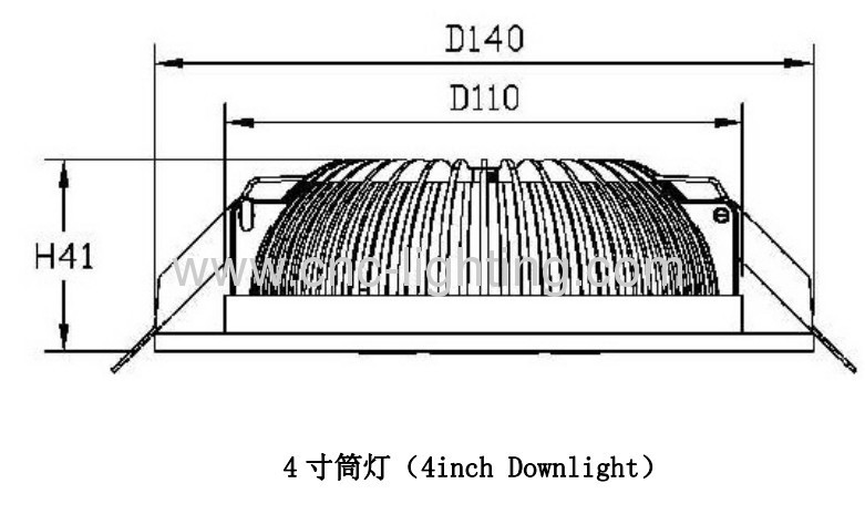 5-24W Recessed LED Downlight over 80Ra