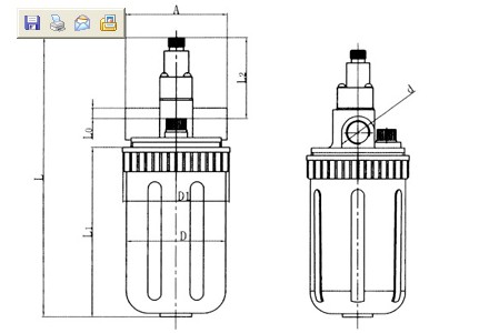 air Lubricatoroil water separator pneumatic tools cylinder air source treatment units PU tube Qseries QIU 15 20 25 