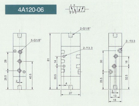 pneumatic valve pneumatic component pnomatik pneumitica airtac air control valve 4A120-06