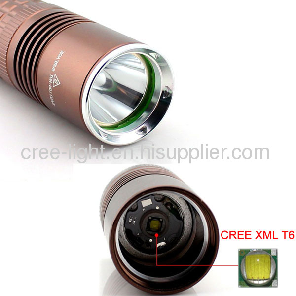 18650 OR 26650 Rechargeable Battery Used High Power Portable LED Flashlight With CREE XML T6 Bulb ACK-1166