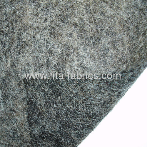 Blended fabric of wool/polyester for overcoat