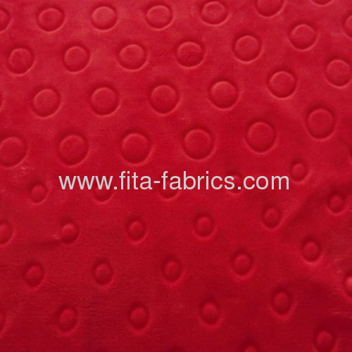 Soft embossingor solid color flannel fabric for blanket