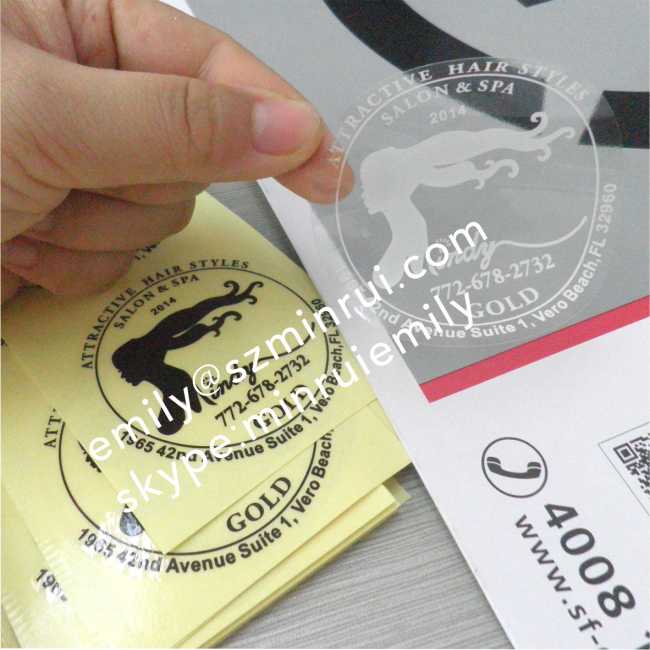 Water proof Round Transparent Labels With Costomized Logo,Clear Stickers with Black Printing,Glossy Circle Clear Labels