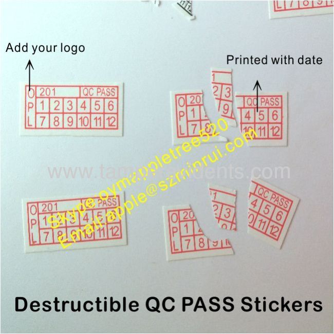 Tamper Evident Phone Warranty Stickers,Custom Printed Logo and Warranty Date Label,Destructible Warranty Void Sticker