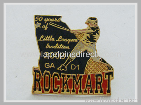 custom metal blank lapel pins with silver plated