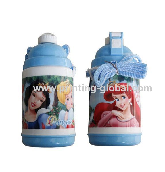 Student Drinking Pot With Cartoon Design Heat Transfer Printing Sticker