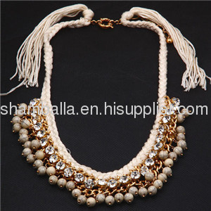 Cheap Colorful Acrylic Beaded Necklace Bib Statement Necklaces 2013 for women