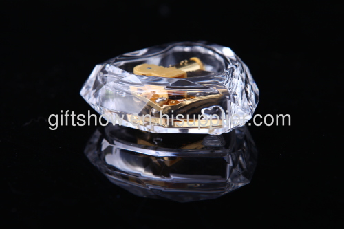 transparent acrylic heart - shaped music box mini heart-shaped music boxes Valentine