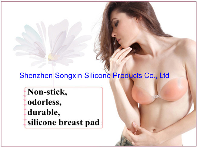 Silicone Adhesive Stick On Gel Push Up Strapless Backless Invisible Bra * 100% Brand New *