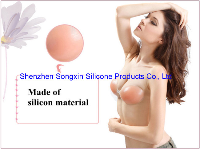 Silicone Adhesive Stick On Gel Push Up Strapless Backless Invisible Bra * 100% Brand New *