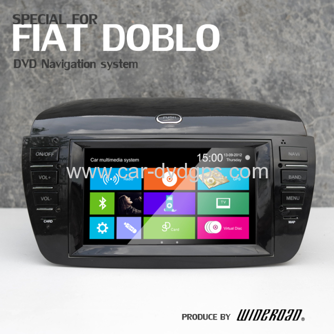 fiat boblo car multimedia system supplier internet radio mp4 player lcd tv ipod