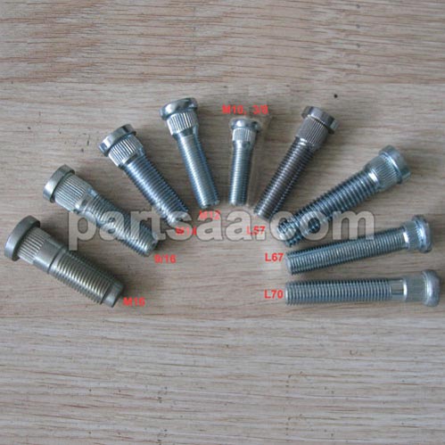 grade 10.9 knurled studs