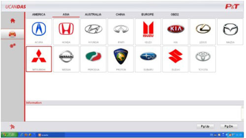 UCANDAS Wireless Automotive Diagnosis System software