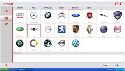 UCANDAS Wireless Automotive Diagnosis System software