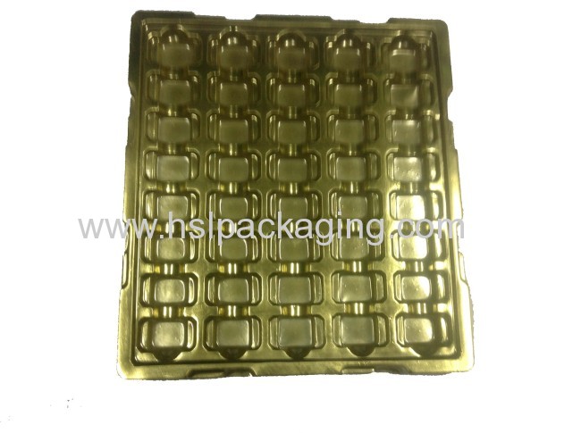 flocking PS blister tray for hardwares