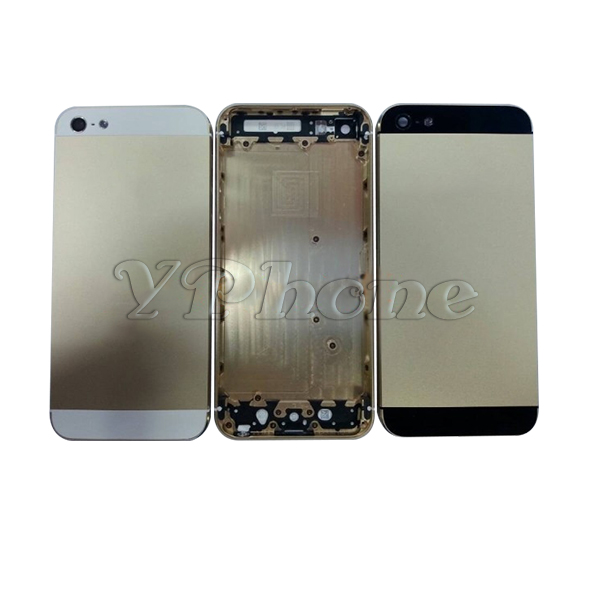 Repair parts for iphone 5s back cover oem price with gold black white colors