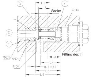 Check valve with threaded connection