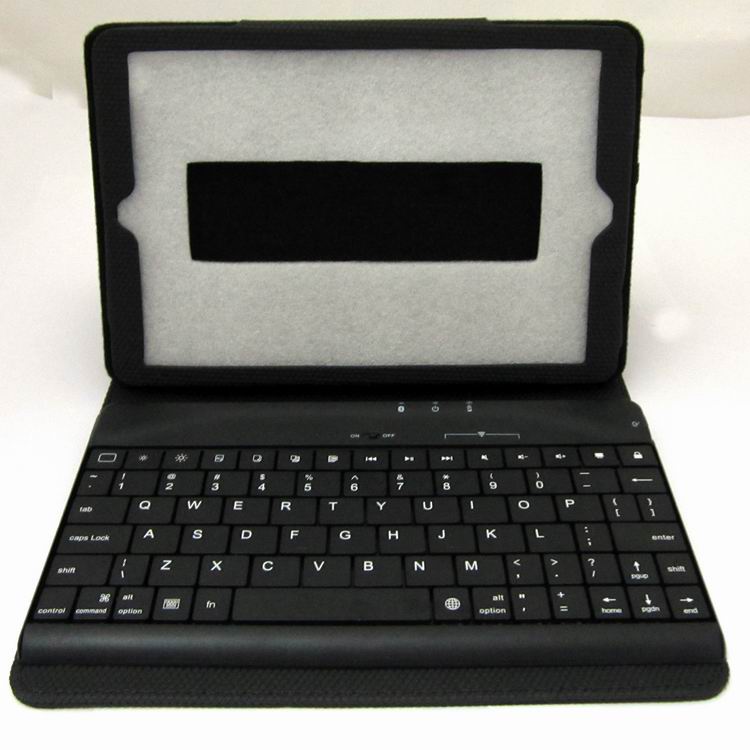 iPad mini leather case cover bluetooth keyboard stand wireless split design alloy housing big battery