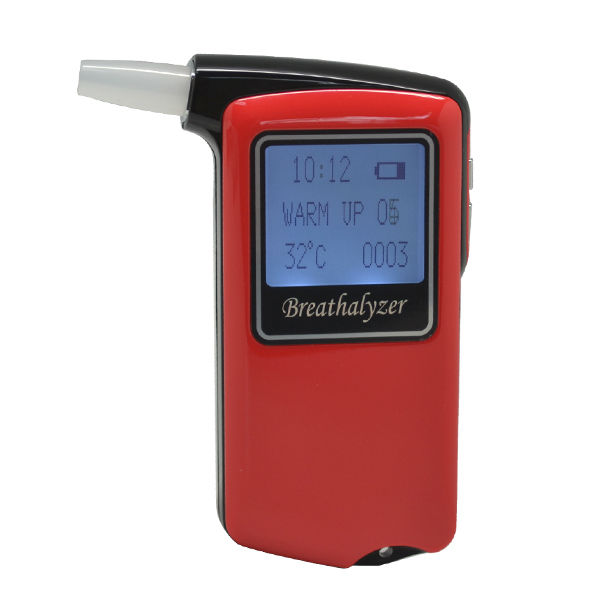 Prefessional Police Digital Breath Alcohol Tester Breathalyzer with big screen Clock, temperature for car accessories