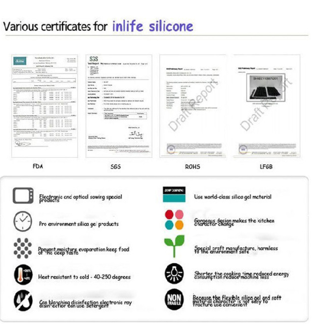 FDA Silicone cup cover in Bule